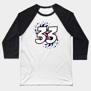 Verstappen Driver Number Baseball T-Shirt